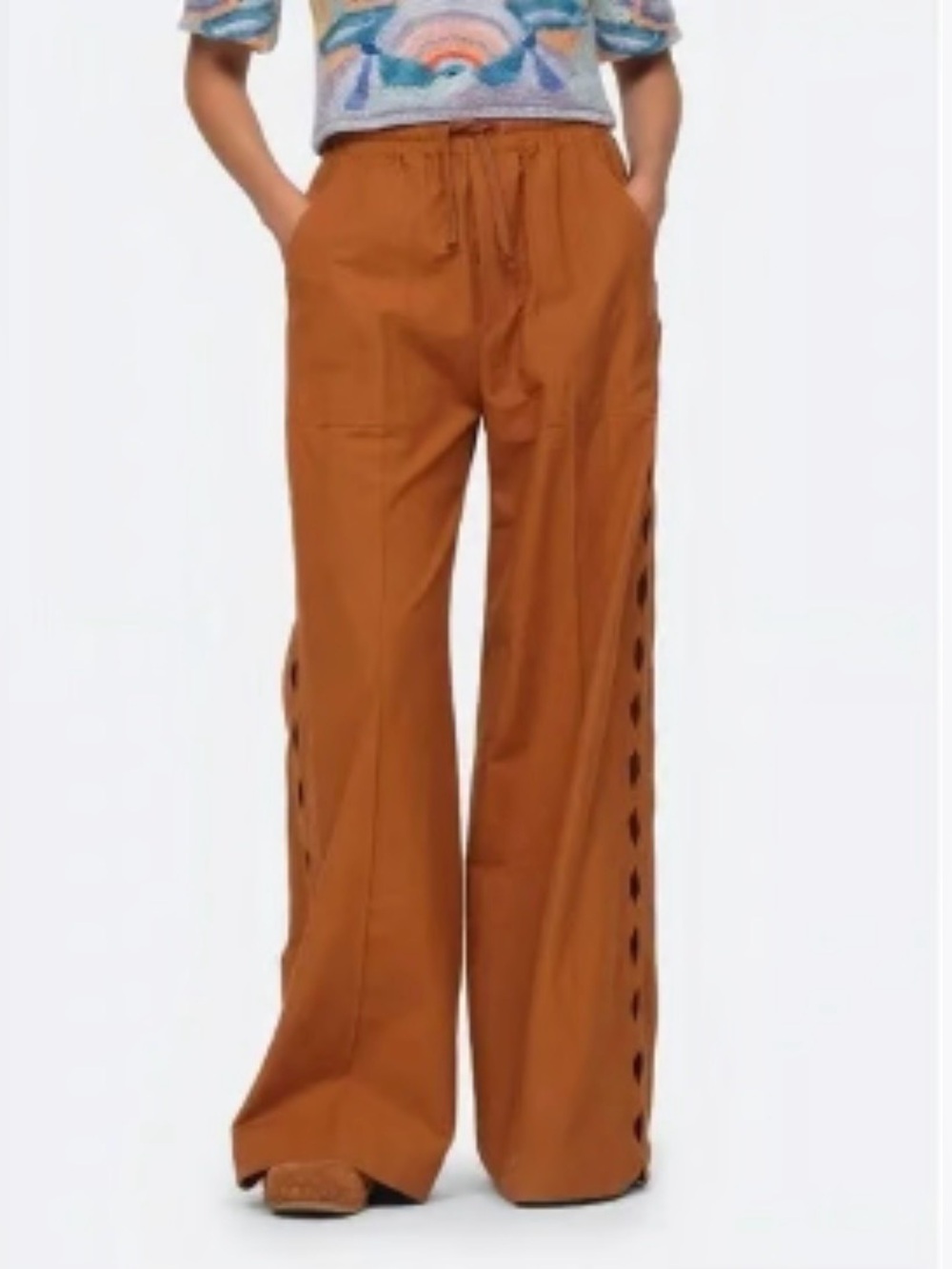 SEA New York Leona Wide-Leg Cutout Pants
Size: S